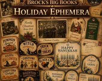 Vintage Holiday Ephemera Kit