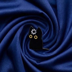 Schwarze Katze Fehler Lustiger Emaille Pin Geburtstagsgeschenk Pins