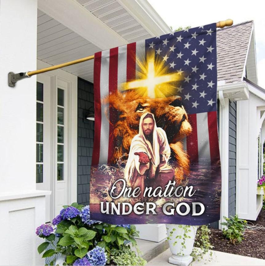 America One Nation Under God House Flag Garden Flag America One Nation Under God House Flag Garden Flag