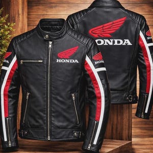 70s ヴィンテージ UK HONDA ライダース レザー ジャケット 上下 70s honda jacket - Etsy 日本