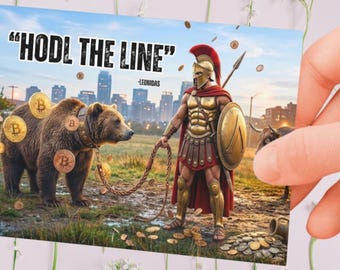 Postcard “The Spartan Crypto Battle”
