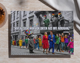 Postcard “The Perspective of the Elite”