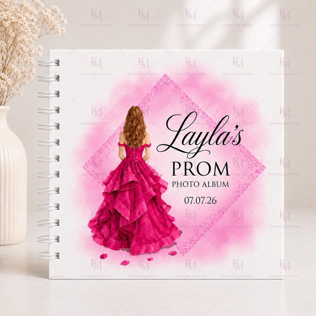 Personalised Girl's Prom Book, Custom Scrapbook Keepsake Photo Album ...
