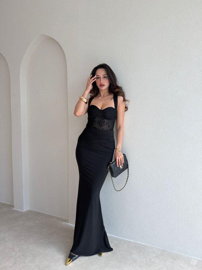 Black Lace Dresses for Wedding Guests - Etsy