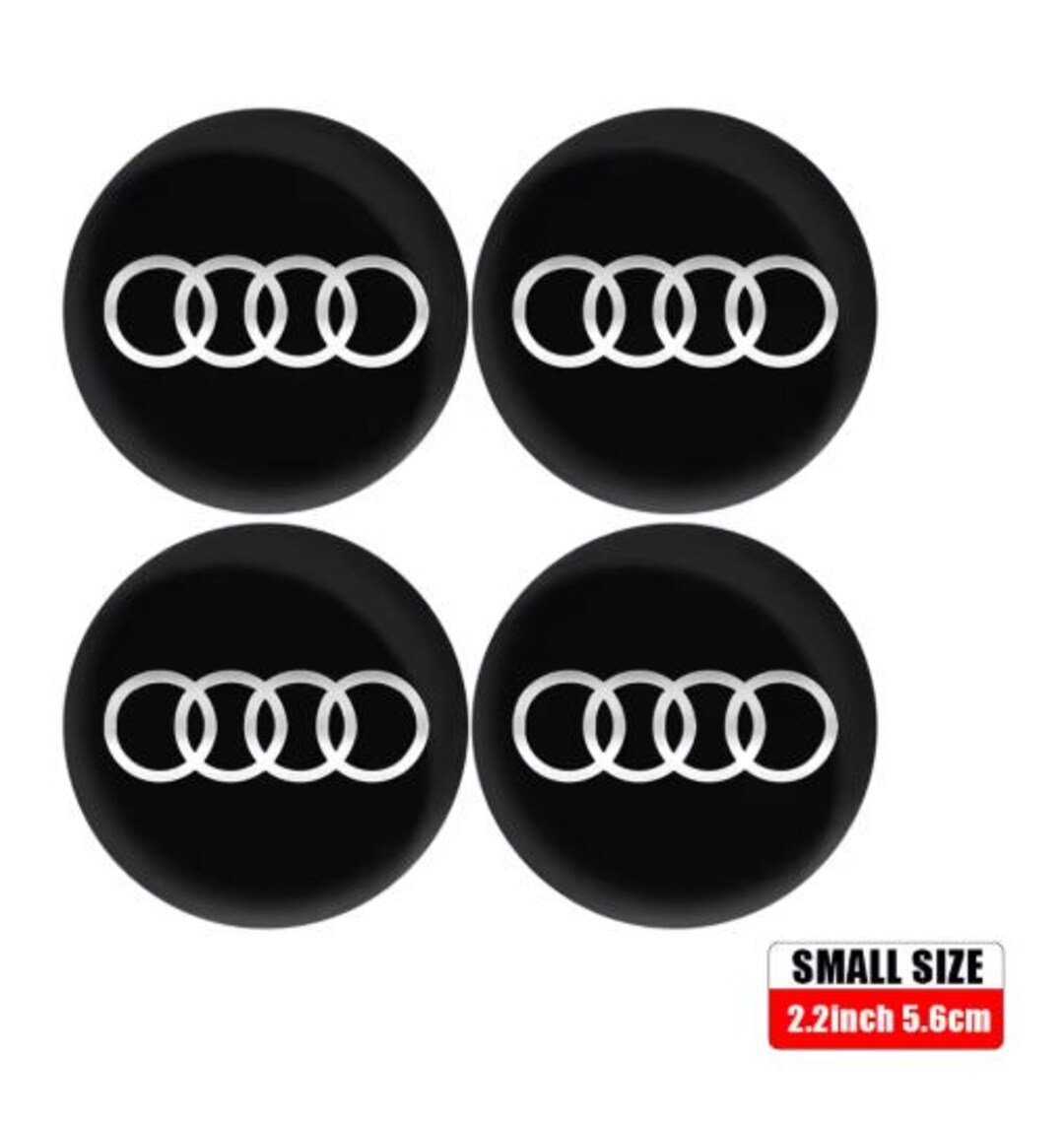4pcs 56mm Sticker Premium Wheel Center Stickers for Audi A1 A2 A3 A4 S ...