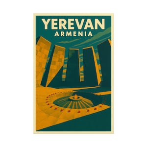 Yerevan Armenia Travel Poster