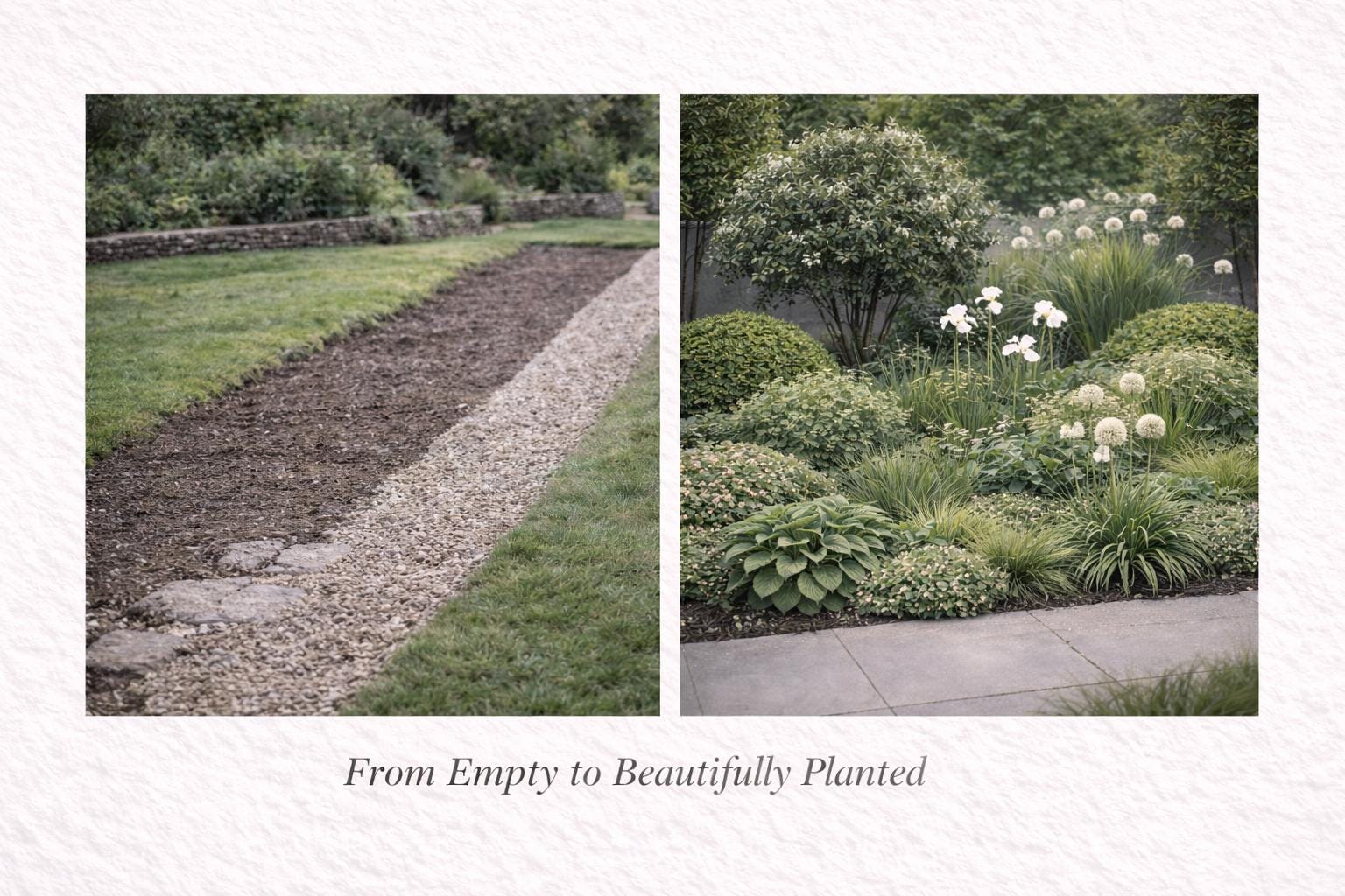 Elegant Evergreen Border Plan – Low Maintenance, Year-round Structure ...