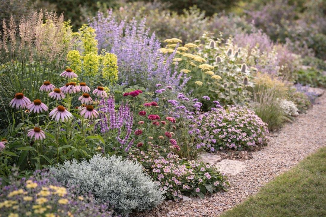 Full Sun Border Plan – Contemporary Naturalistic Planting Design (3m X ...