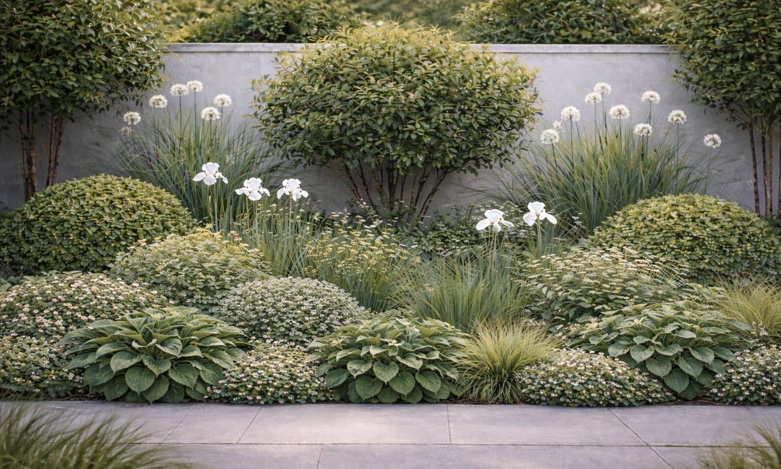 Elegant Evergreen Border Plan – Low Maintenance, Year-round Structure ...