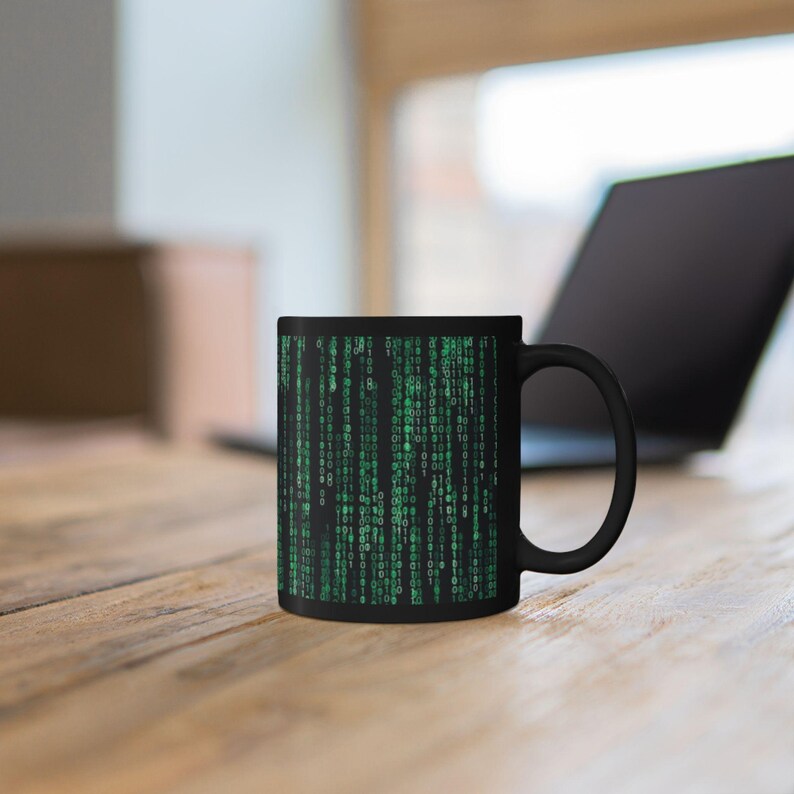 Matrix Code Rain Mug Bild 5