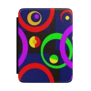 Kindle-hoesje jaren 90 neoncirkels