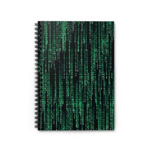 Matrix Code Spiral Notebook