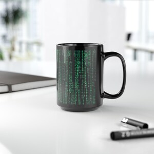 Matrix Code Rain Mug Bild 8