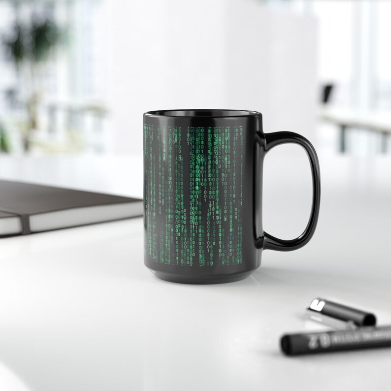 Matrix Code Rain Mug Bild 8