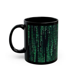 Matrix Code Rain Mug Bild 2