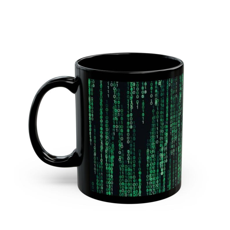 Matrix Code Rain Mug Bild 2