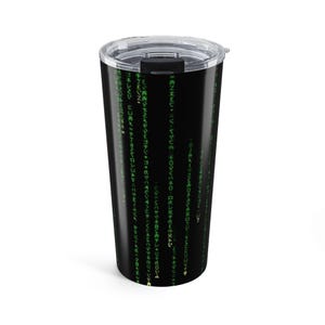 Matrix Code Rain Tumbler 20oz