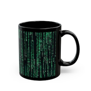 Matrix Code Rain Mug