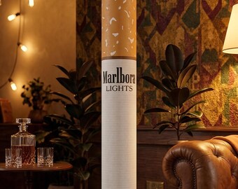 giant marlboro cigarette lamp Giant Cigarette Floor Lamp - Retro Pop Art Decor - Unique Acrylic Lighting for Man Cave, Bar & Studio - No.01 Nights Designer Ambient Lamp giant marlboro cigarette lamp Giant Cigarette Floor Lamp - Retro Pop Art Decor - Unique Acrylic Lighting for Man Cave, Bar & Studio - No.01 Nights Designer Ambient Lamp