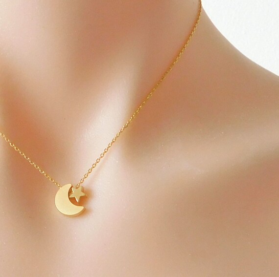 necklace star and moon