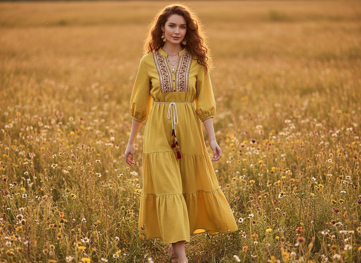 white christmas dresses Yitra Yellow Chiffon Maxi Dress - US 10 main image 0