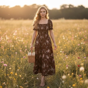 slim fit dress slacks FALL IN LOVE PLAID MAXI DRESS – AKIRA main image 1