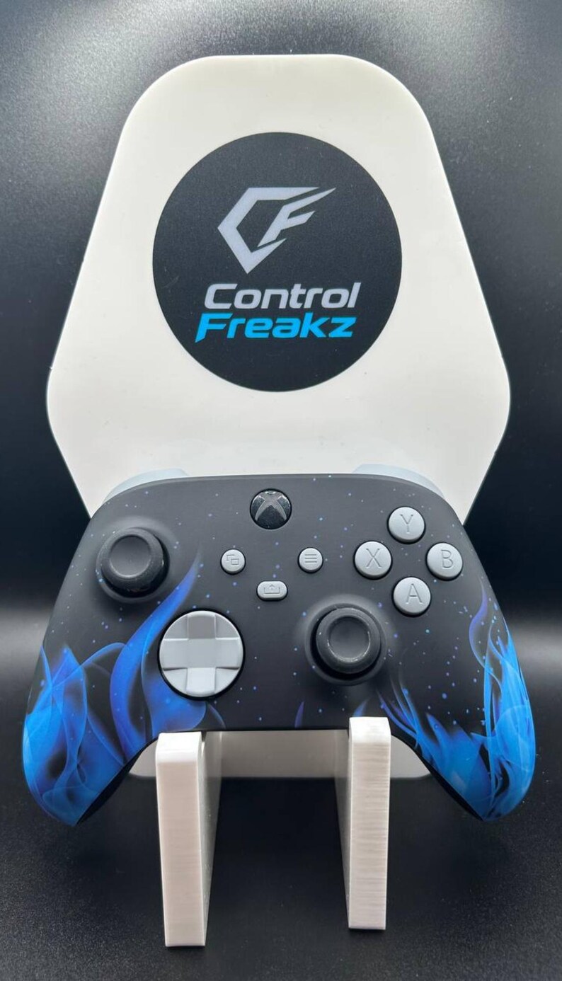 Custom Xbox Controller Blue Flame Design | Custom Xbox Series X/S ...