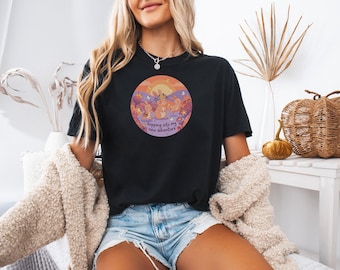 Magical garden rabbit shirt, cute pregnancy tee, mom to be outfit, goose mom shirt, whimsical graphic t-shirt, new adventure apparel