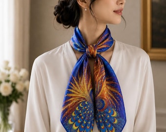 WISU Silk Scarf – Korean Art Luxury Fashion Accessory
