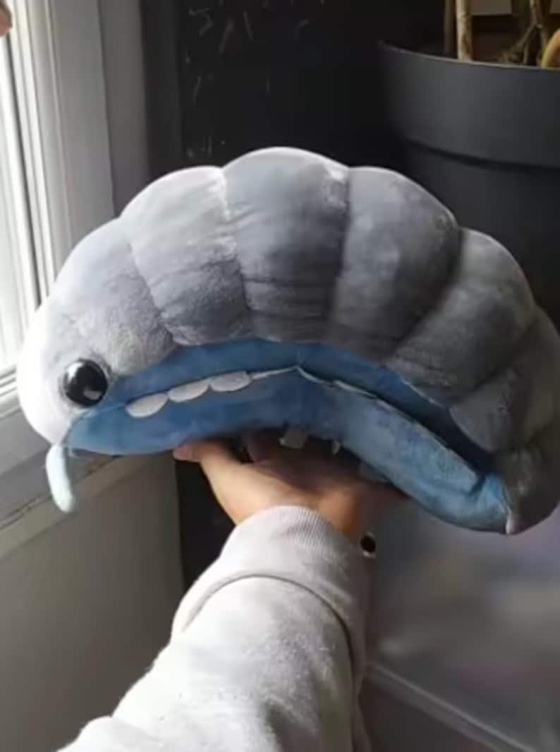 Giant Isopod Plush - zachte pluche knuffeldier, zeedieren 30 cm afbeelding 2