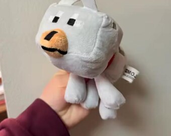 Cute Gray Dog Plush Keychain – Kawaii Puppy Charm – Soft Mini Animal Plush – Bag Accessory Gift 20cm