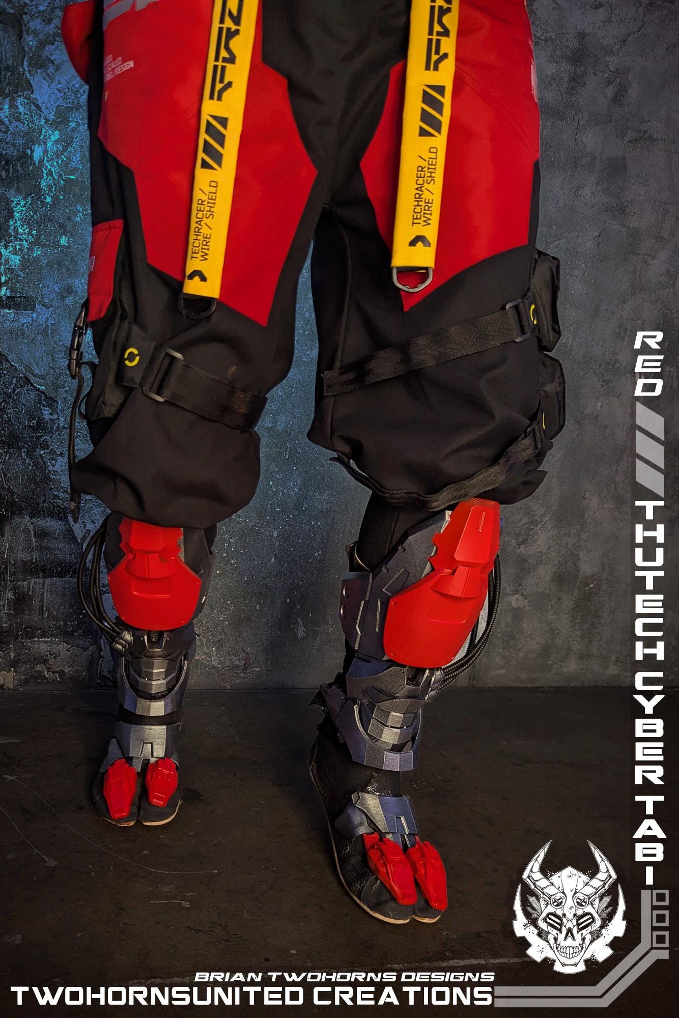 Thutech Cyberpunk Robo Tabi Boot Shoes FIRE RED Version - Original ...