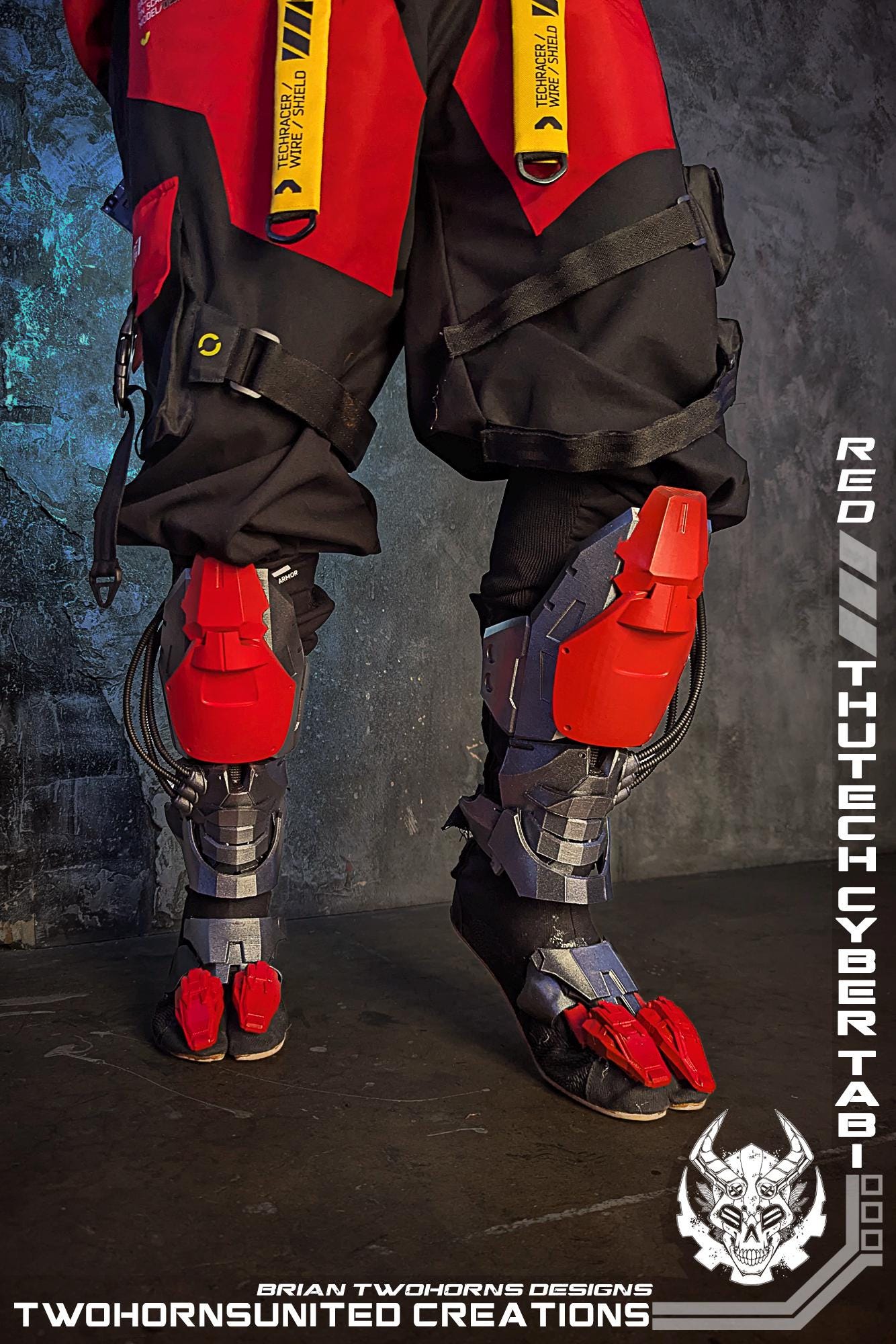 Thutech Cyberpunk Robo Tabi Boot Shoes FIRE RED Version - Original ...