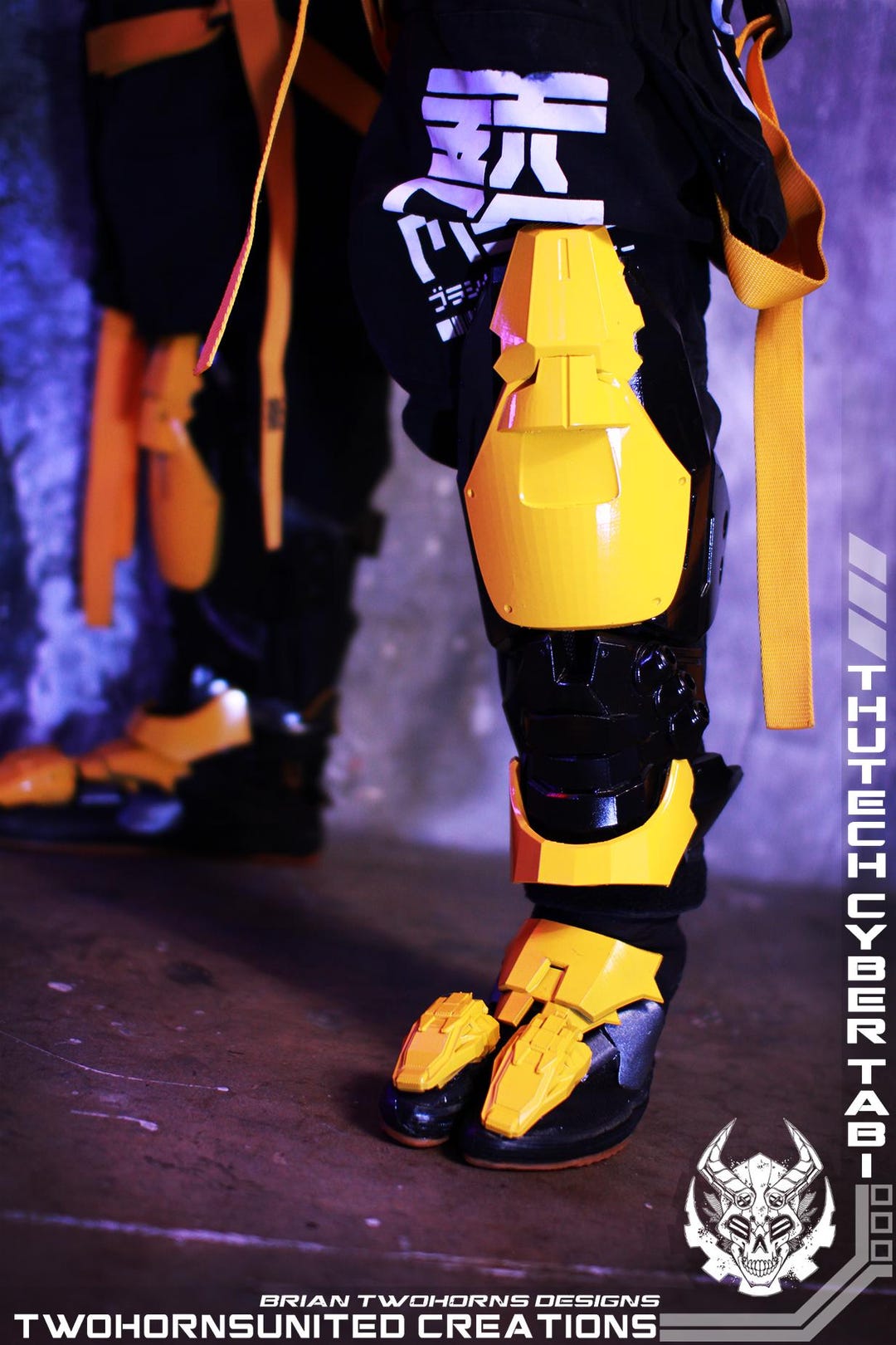 Thutech Cyberpunk Robo Tabi Boot Shoes Sunburst Yellow Version ...