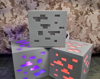 Minecraft Ore Block Light | multicolor with remote control