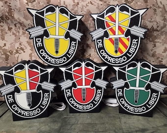 Special Forces Group Light Box, 3D Printed Wall Decor (Large)