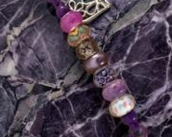 Lila Glitter Ausweishalter