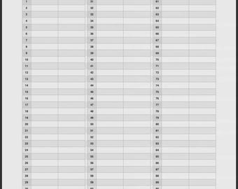 Foglio dei punteggi degli scacchi semplice