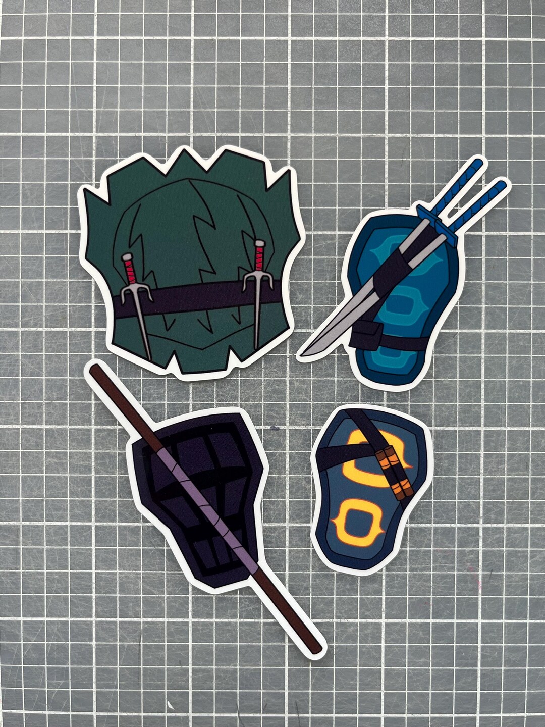Rottmnt Shell Stickers - Movie Version - Etsy