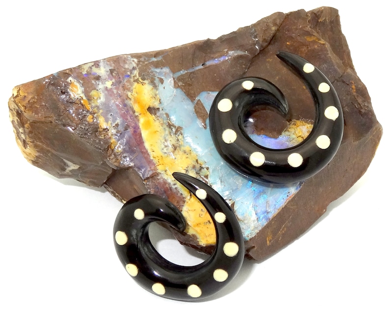 Hand Carved Black Horn and Bone Organic Body Piercing Jewelry Etsy
