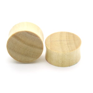 Sawo wood  Double Flare Tunnel Organic Wood Ear Plug Gauges Body Piercing Jewelry Pair