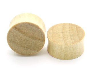 Sawo wood  Double Flare Tunnel Organic Wood Ear Plug Gauges Body Piercing Jewelry Pair