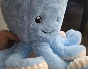 Soft Blue Octopus Plush Toy – Cuddly Stuffed Sea Animal, Ocean Decor, Baby Gift