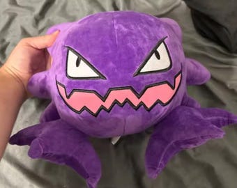 Haunter Plush Toy – Ghost Pokémon Inspired Stuffed Animal – Spooky Cute Purple Plushie – Gamer & Anime Fan Gift 40cm