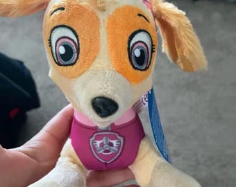 Puppy Plush Toy – Pink Outfit, Big Eyes, Soft Stuffed Dog (20cm)