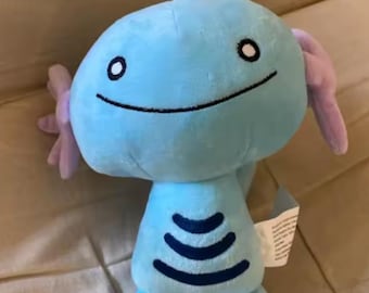 Cute Blue Axolotl Plush Toy – Kawaii Smiling Salamander Stuffed Animal – Soft Pastel Plushie Gift for Kids & Collectors 20cm