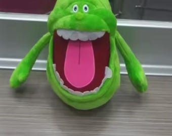 Green Monster Plush – Big Mouth Stuffed Toy, Novelty Character Pillow (20cm)