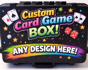 Custom Card Game Box - 3D Printed Storage Case - Your Logo & Colors
