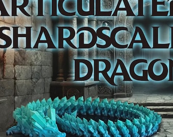 Shardscale Dragon – Articulated 3D Printed Dragon • Crystal‑Scale Fantasy Creature