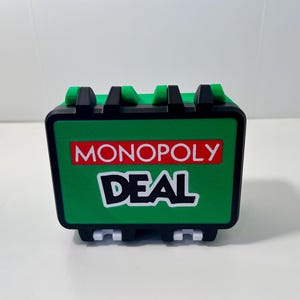 Monopoly Deal Card Game Box - Custom 3D Printed Storage Case - Gift for Monopoly Fans